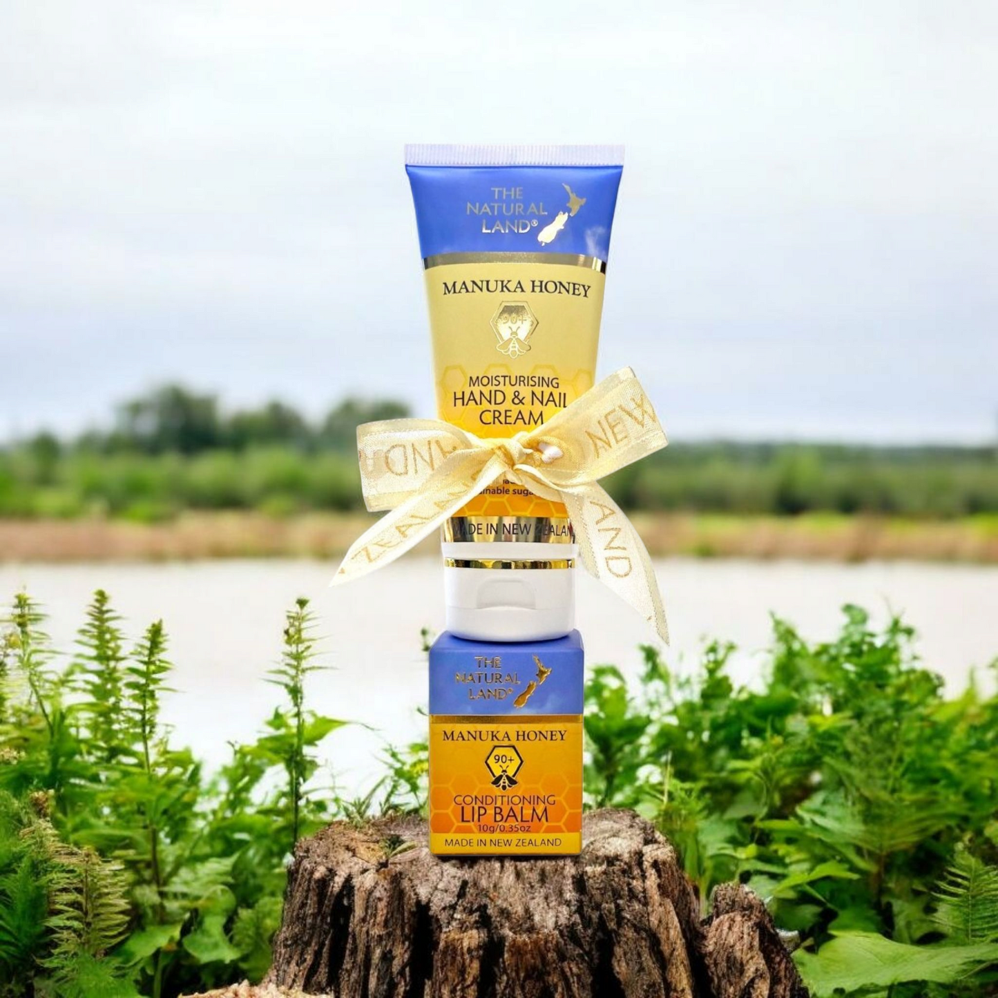 The Natural Land Hand Creme & Lip Balm Gift Set