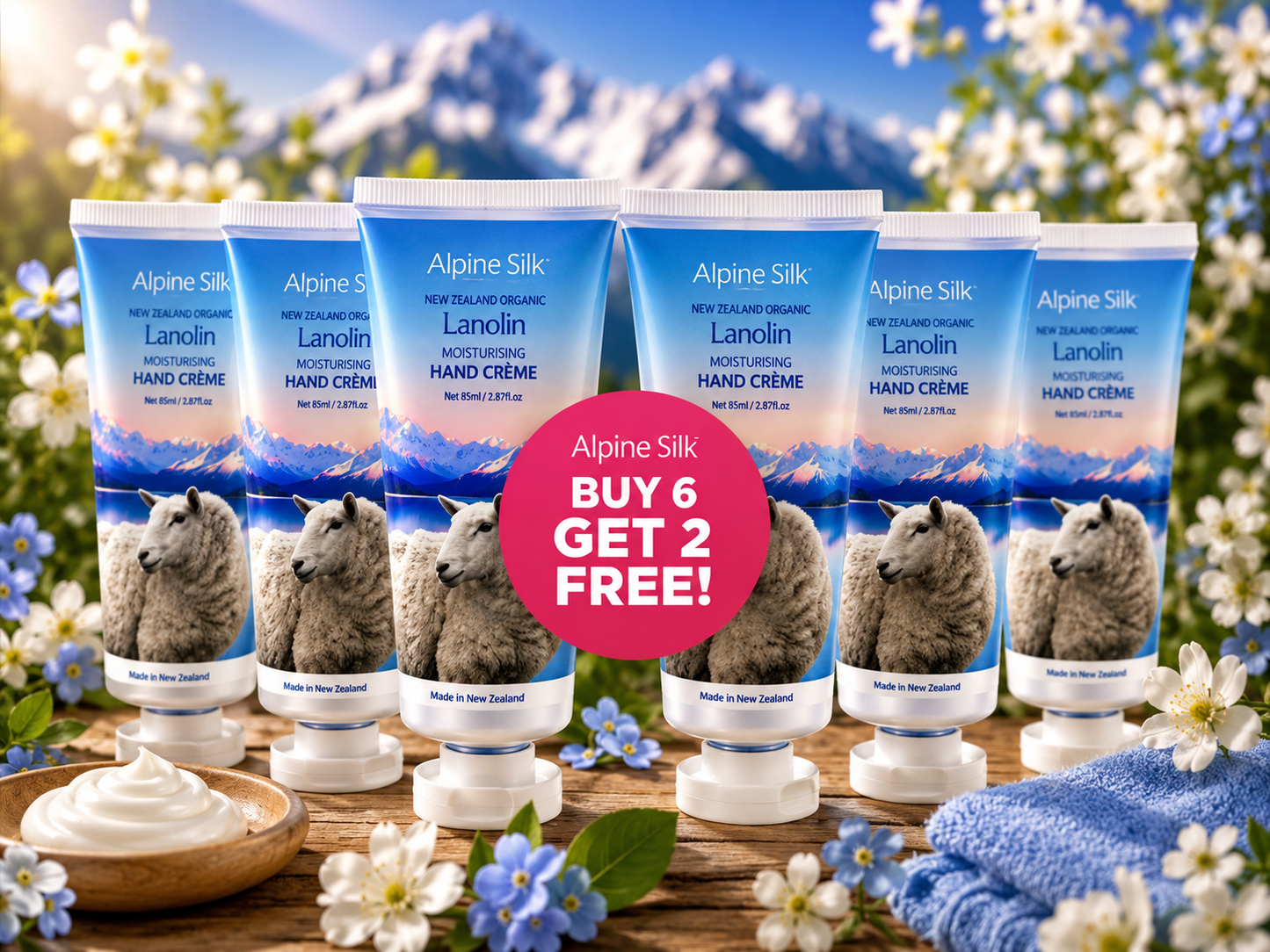 Alpine Silk Lanolin Moisturising Hand creme