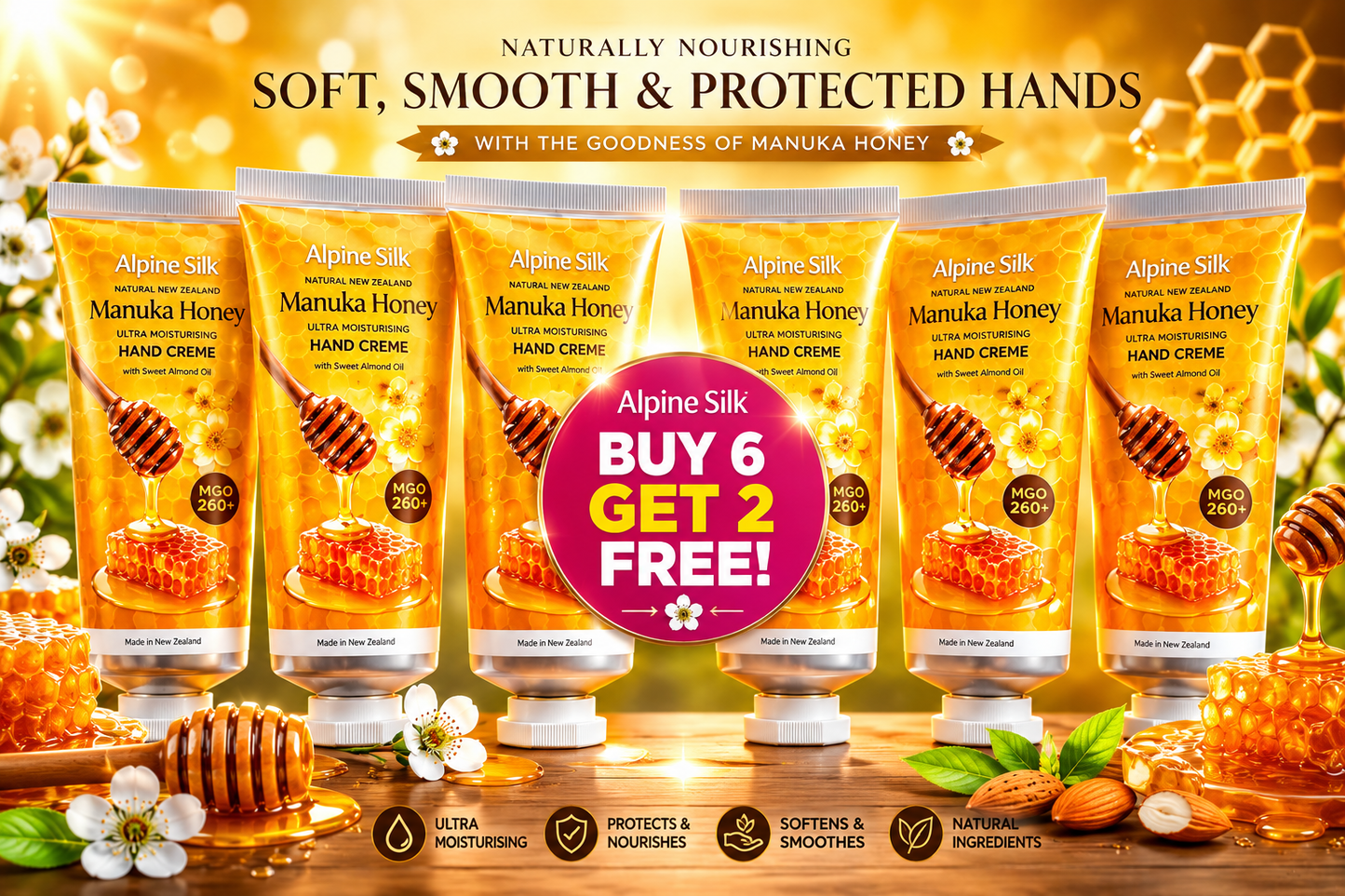 Alpine Silk Manuka Honey Ultra Moisturizing Hand Creme