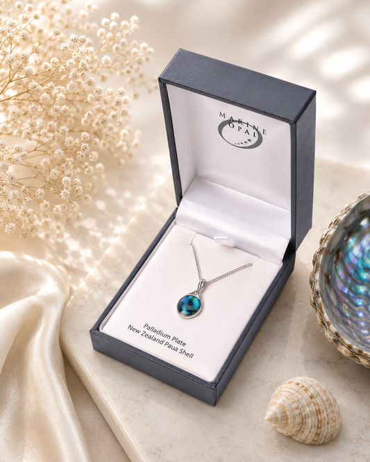 Paua Shell Necklace Small Twist
