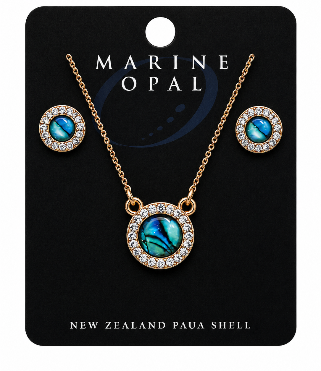 Paua Earrings and Neckless Set