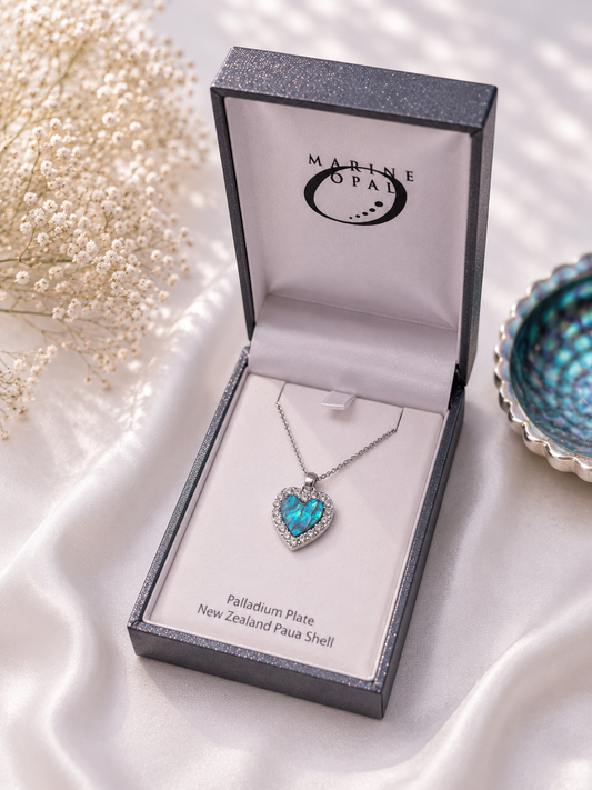 Paua Heart Necklace