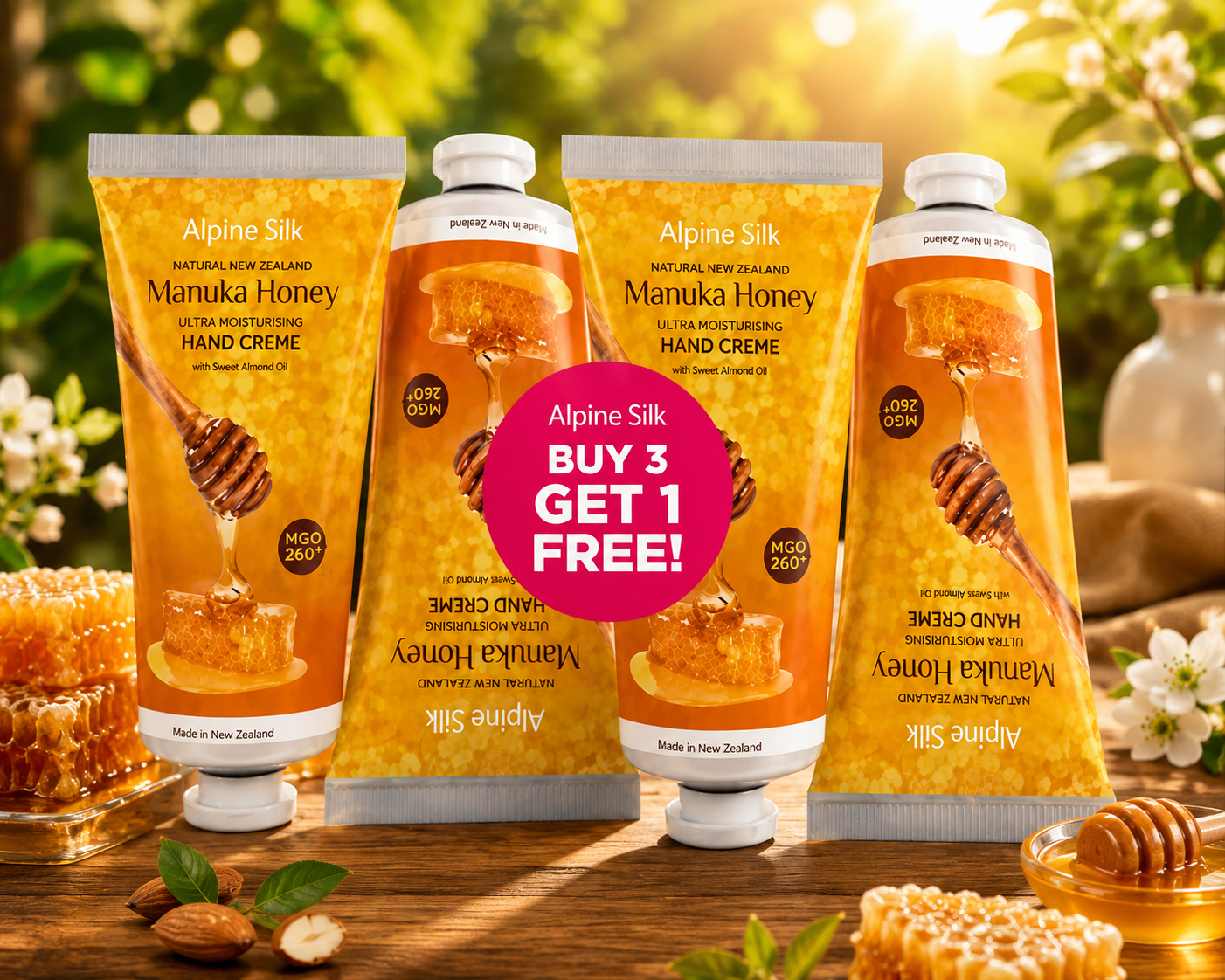 Alpine Silk Manuka Honey Ultra Moisturizing Hand Creme