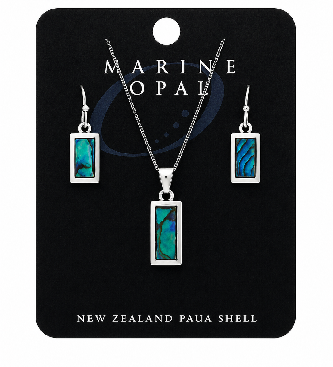 Paua Earrings and Neckless Set