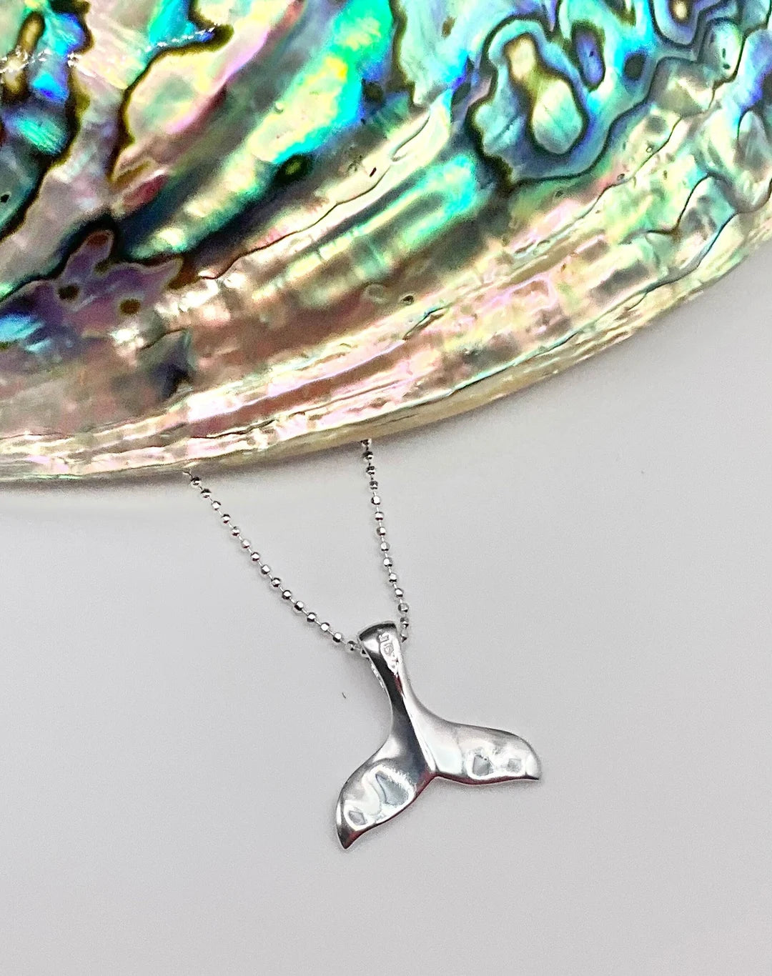Whale Tail Pendant 925 Sterling Silver